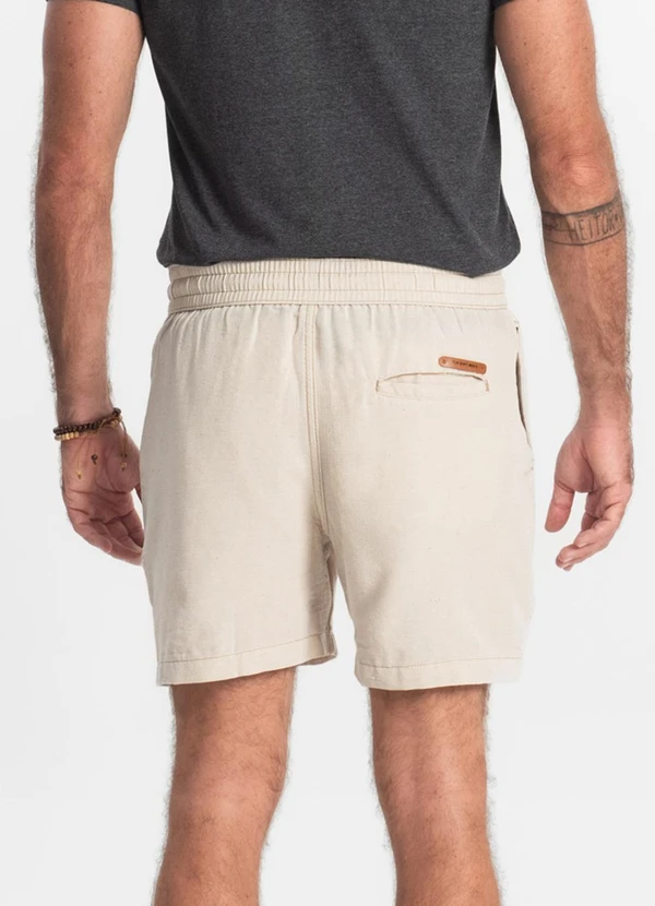 Rovitex - Bermuda com Elástico e Bolsos Shift Bege 2