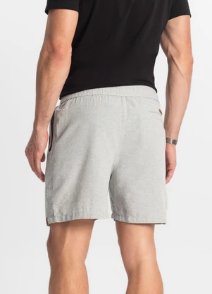 Rovitex - Bermuda com Elástico e Bolsos Shift Cinza - ROVITEX