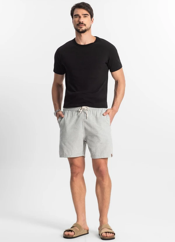 Rovitex - Bermuda com Elástico e Bolsos Shift Cinza 3