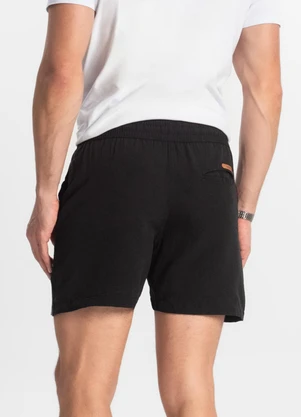 Rovitex - Bermuda com Elástico e Bolsos Shift Preto - ROVITEX