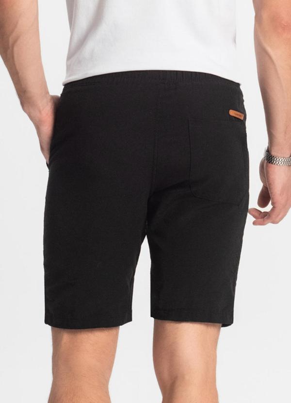 Rovitex - Bermuda com Elástico e Bolsos Shift Preto 2