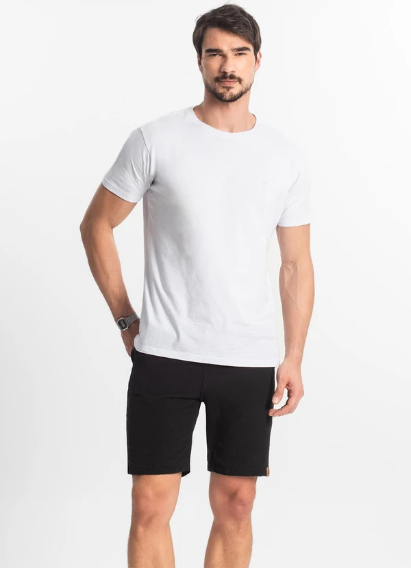 Rovitex - Bermuda com Elástico e Bolsos Shift Preto 4