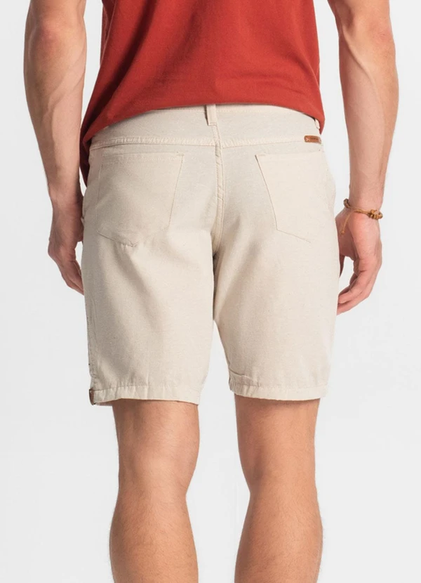Rovitex - Bermuda com Passantes e Bolsos Shift Branco 2