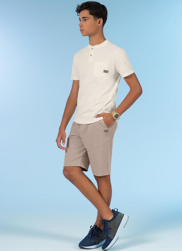 Exco - Bermuda Comfort Básica de Moletom Marrom 3