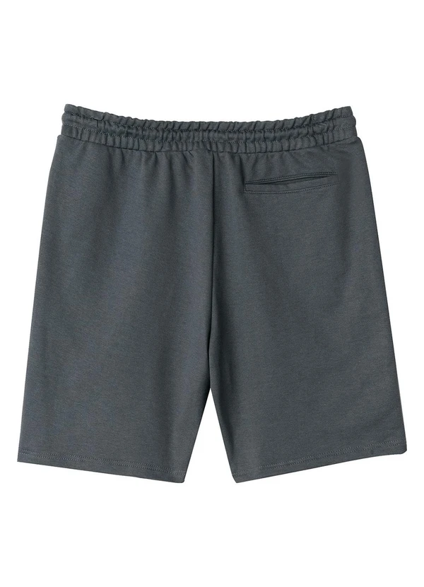 Malwee - Bermuda Comfort em Moletinho Cinza Chumbo 4