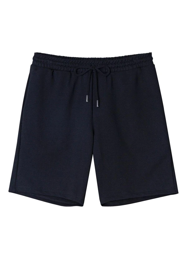 Malwee - Bermuda Comfort em Moletinho Preto 1