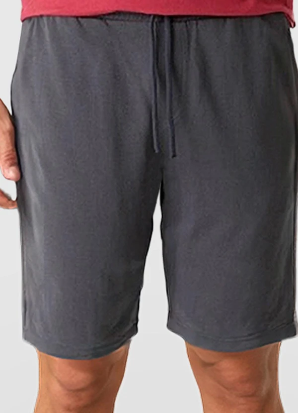 Malwee - Bermuda Comfort em Moletom Cinza Escuro