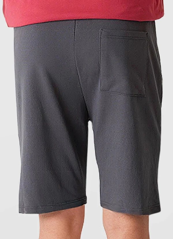 Malwee - Bermuda Comfort em Moletom Cinza Escuro 2