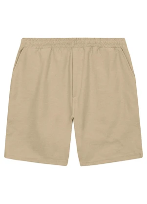 Malwee - Bermuda Comfort em Moletom Sarjado Areia - MALWEE