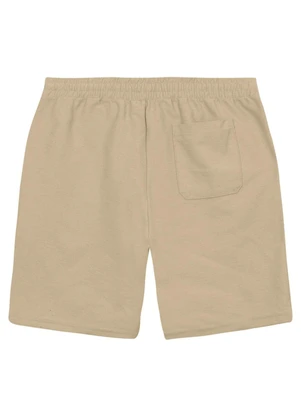 Malwee - Bermuda Comfort em Moletom Sarjado Areia - MALWEE