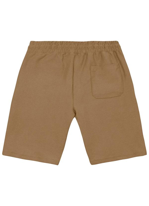 Malwee - Bermuda Comfort em Moletom Sarjado Bege 3