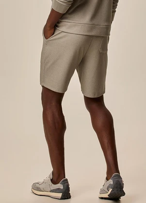 Malwee - Bermuda Comfort Maquinetada Taupe - MALWEE