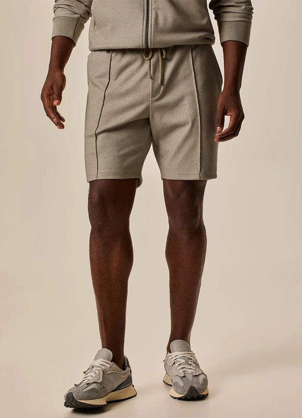 Malwee - Bermuda Comfort Maquinetada Taupe