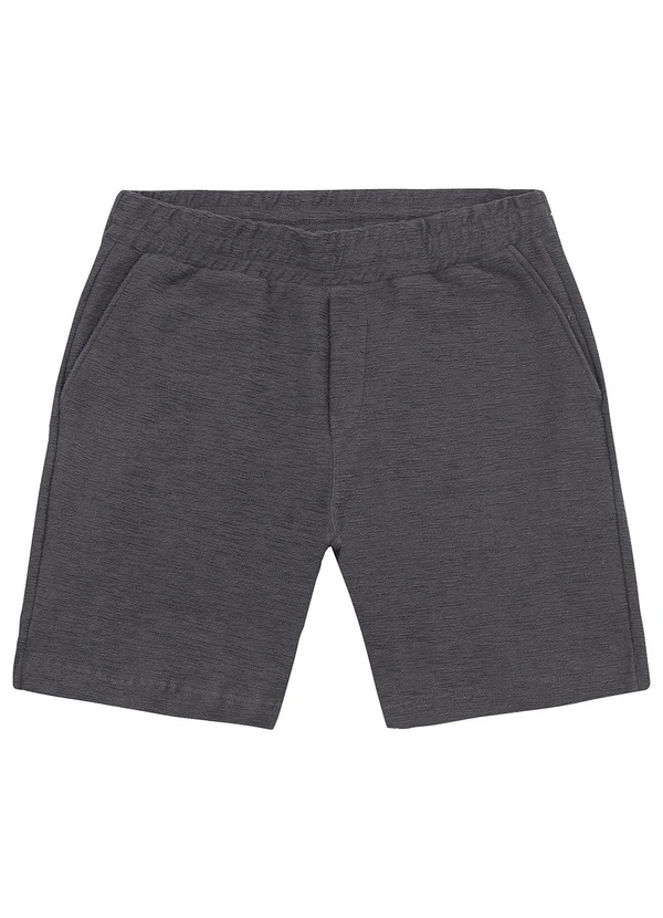 Malwee - Bermuda Comfort Texturizado Cinza Chumbo
