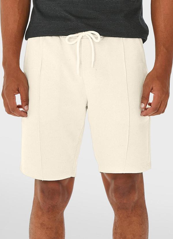 Malwee - Bermuda Creme Comfort em Moletom Eco