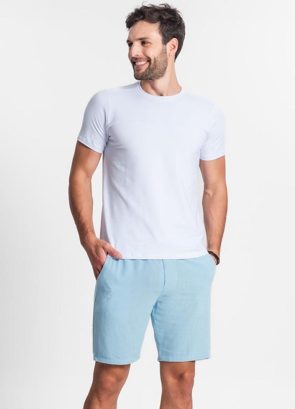 Diametro - Bermuda de Linho Strong Masculina Azul 3