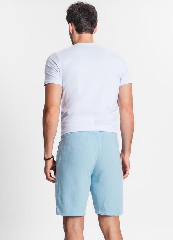 Diametro - Bermuda de Linho Strong Masculina Azul 4