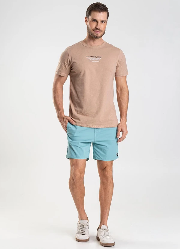 Rovitex - Bermuda de Microfibra Sarjada Long Bong Azul 3