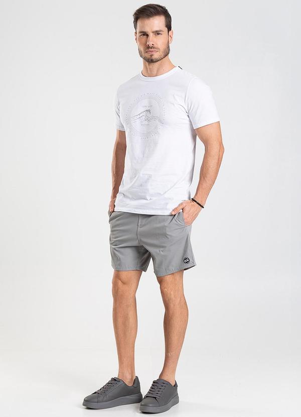 Rovitex - Bermuda de Microfibra Sarjada Long Bong Cinza 3