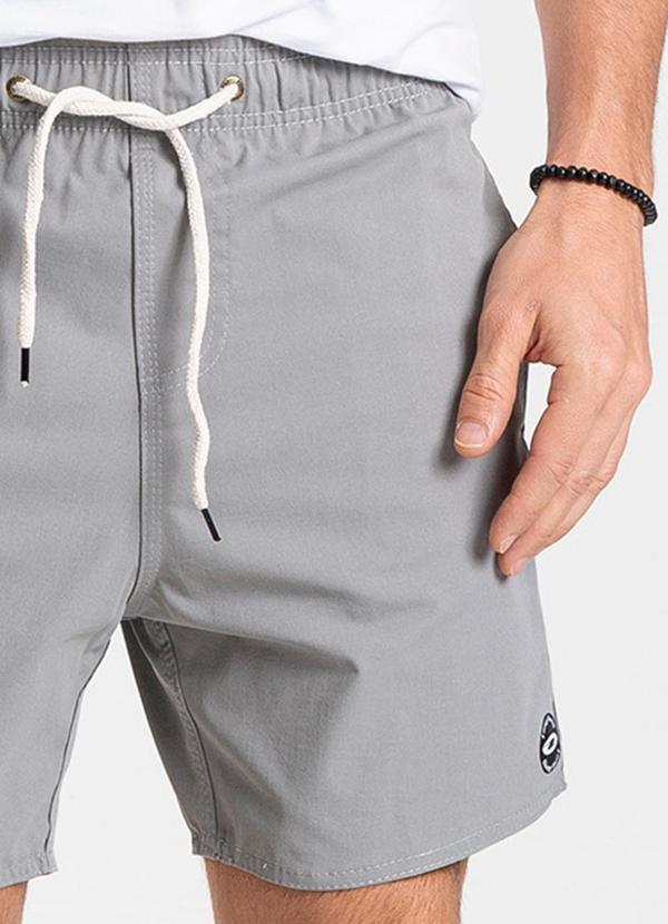 Rovitex - Bermuda de Microfibra Sarjada Long Bong Cinza 6