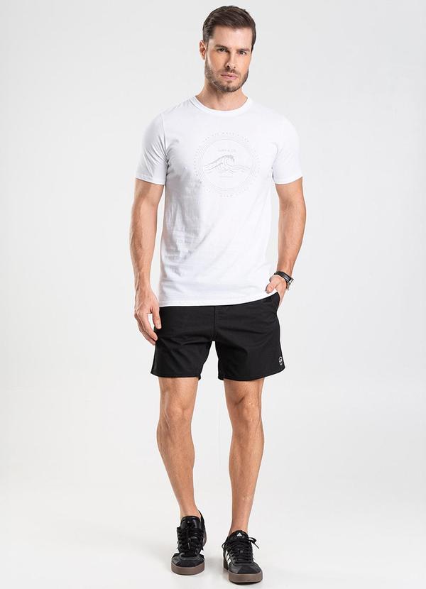 Rovitex - Bermuda de Microfibra Sarjada Long Bong Preto 3