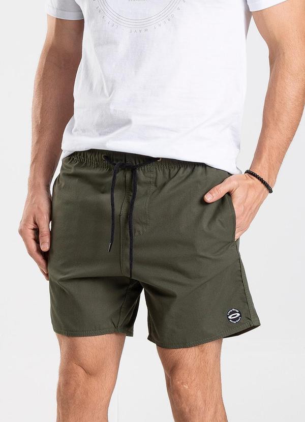 Rovitex - Bermuda de Microfibra Sarjada Long Bong Verde 1