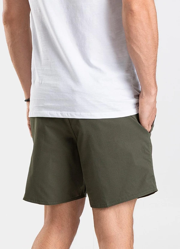 Rovitex - Bermuda de Microfibra Sarjada Long Bong Verde 2