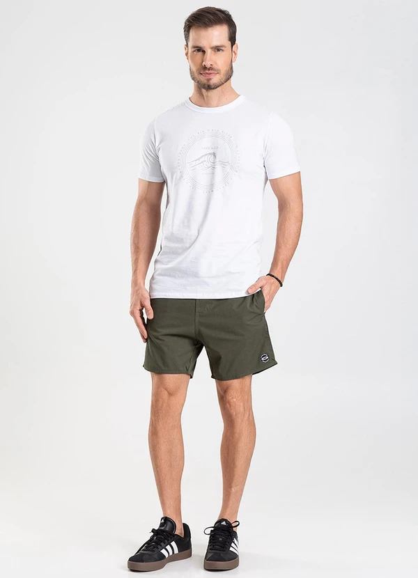 Rovitex - Bermuda de Microfibra Sarjada Long Bong Verde 3