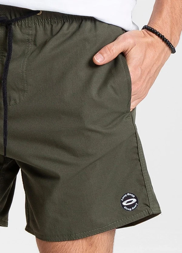 Rovitex - Bermuda de Microfibra Sarjada Long Bong Verde 6