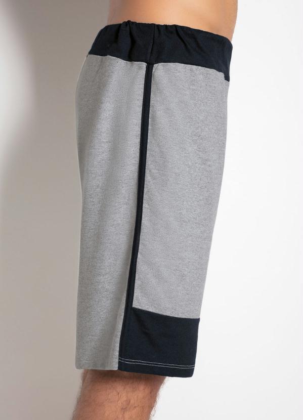 Moda Pop - Bermuda de Moletinho com Detalhes Mescla 7