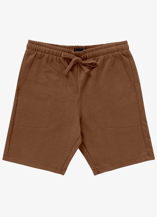 Diametro - Bermuda de Moletom Masculina Marrom