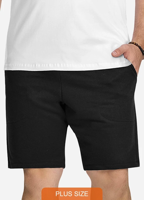 Diametro - Bermuda de Moletom Masculina Preto