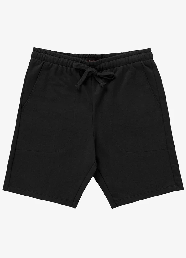 Diametro - Bermuda de Moletom Masculina Preto 3