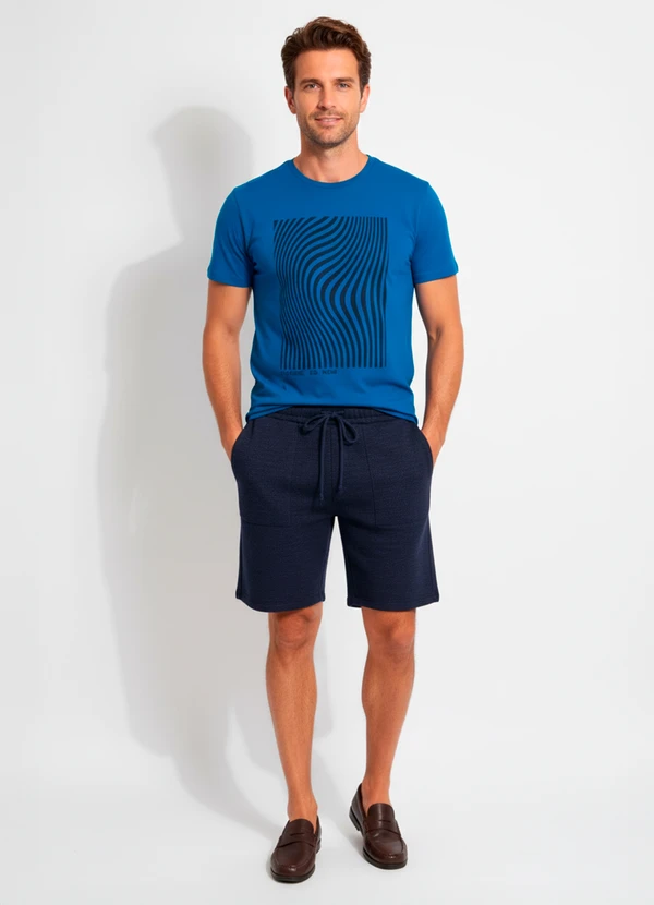 Multimarcas - Bermuda em Malha Azul 3