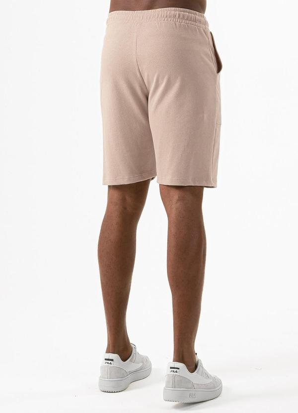 Exco - Bermuda em Malha Texturizada Marrom Claro 2