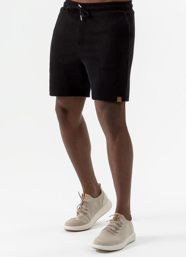 Exco - Bermuda em Malha Texturizada Preto