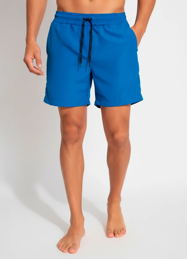 Multimarcas - Bermuda em Microtel Azul 4