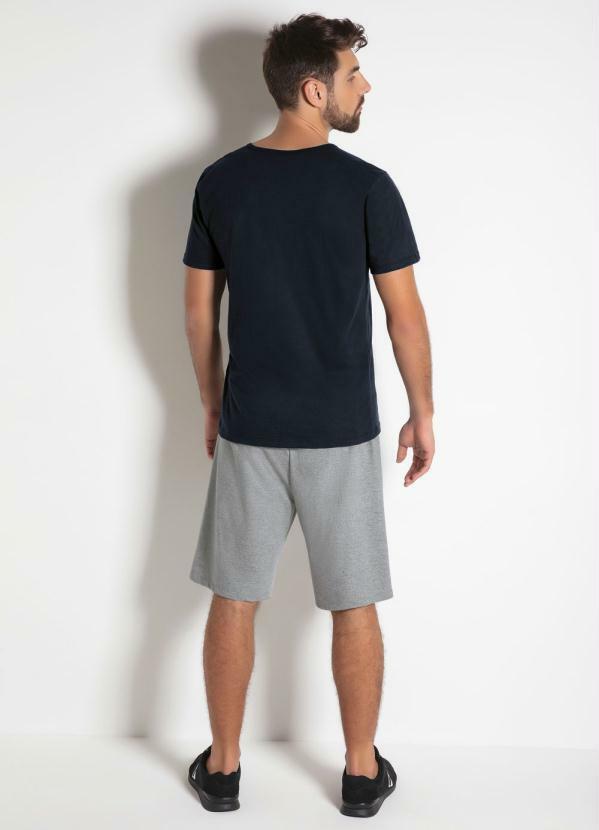 Outlet - Bermuda em Moletinho Mescla com Detalhes 4