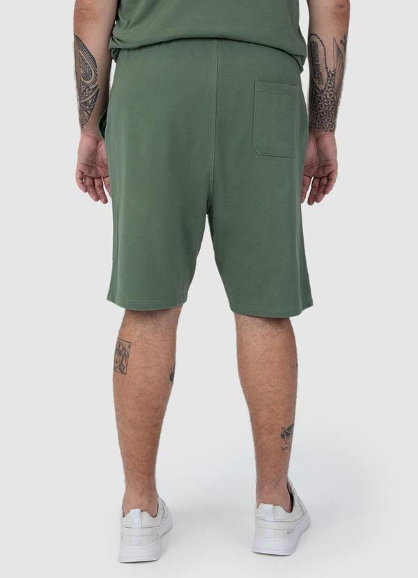 Malwee - Bermuda em Moletom Masculino Plus Verde 2
