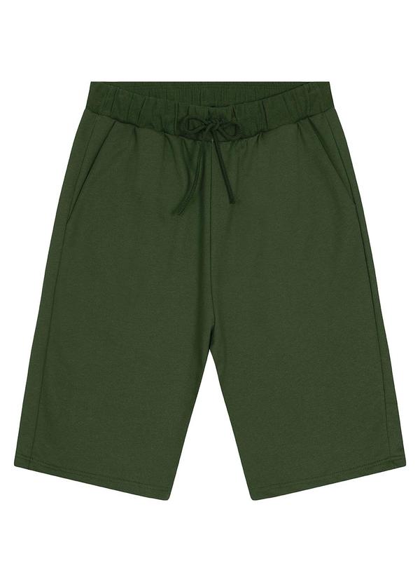 Malwee - Bermuda em Moletom Masculino Verde