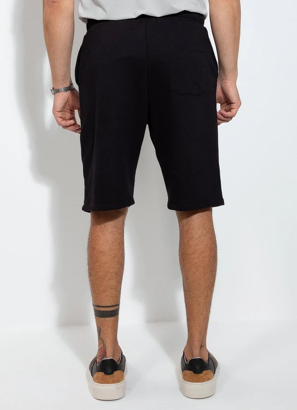 Exco - Bermuda em Moletom Preto 2