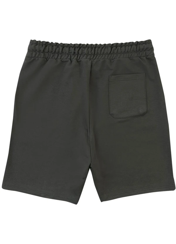 Malwee - Bermuda em Moletom Sarjado Cinza Grafite 2