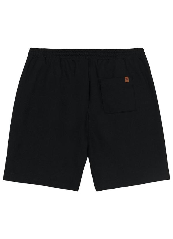 Malwee - Bermuda em Moletom Sarjado Plus Preto 2