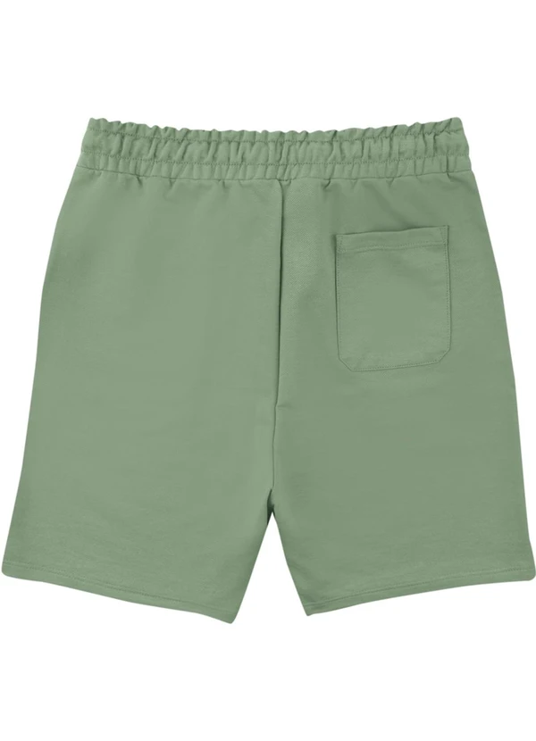 Malwee - Bermuda em Moletom Sarjado Verde Menta 4