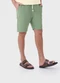 Malwee - Bermuda em Moletom Sarjado Cinza Grafite - variação: Verde Menta