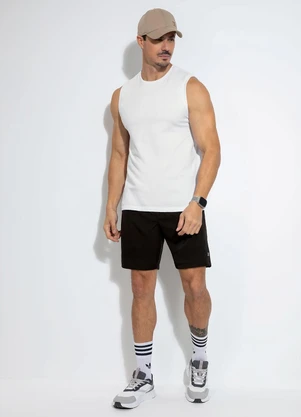 Exco - Bermuda em Tecido Tecnológico Preto - EXCO