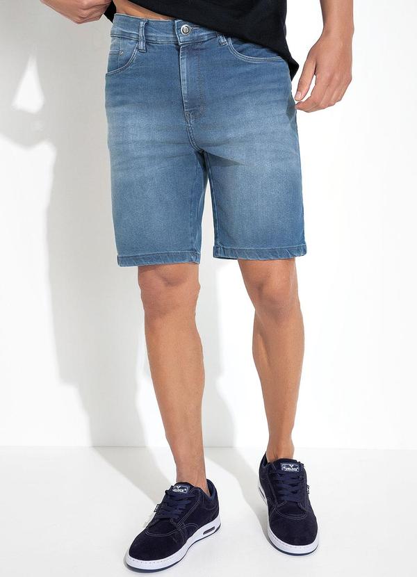 K-du Jeans - Bermuda Jeans Claro em Jeans