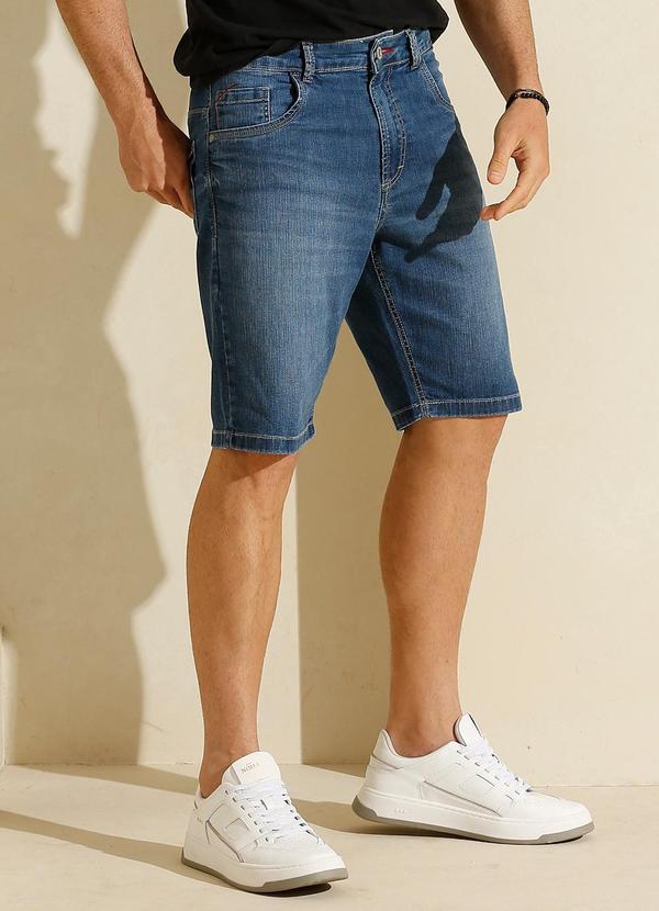 Rafree - Bermuda Jeans Masculina Azul