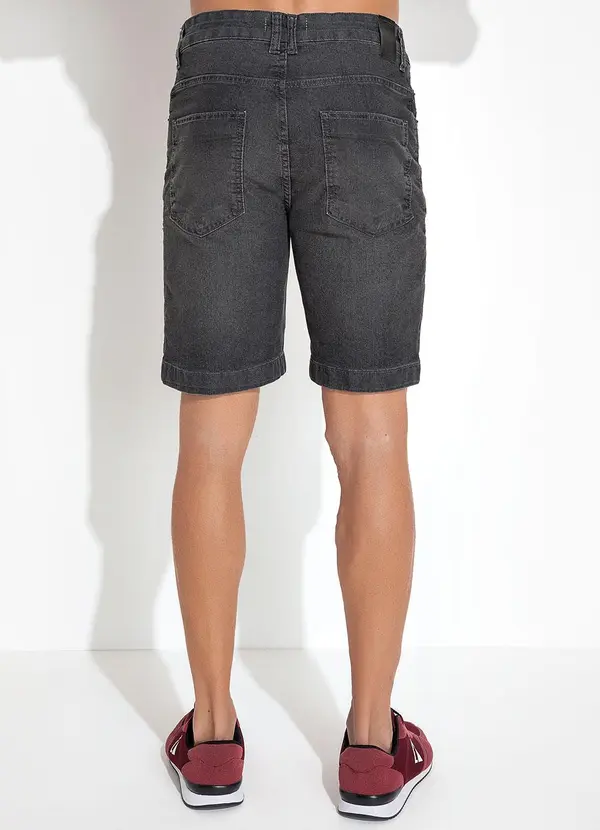 K-du Jeans - Bermuda Jeans Preto em Jeans 2