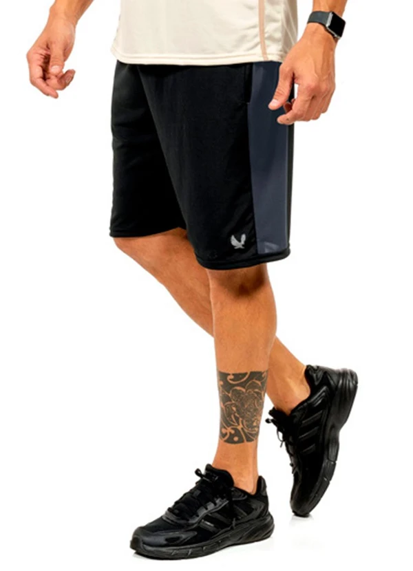 Decoy - Bermuda Leve Estampada Masculina Preto